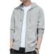  Parker мужской весна тонкий Zip с карманом с капюшоном . dry UV casual лето осень длинный рукав ( серый, M)