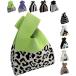  вязаный большая сумка женский меньше Mini сумка вязаный сумка легкий толстый симпатичный ручная сумка прогулка (A желтый зеленый x леопардовая расцветка, Mini )