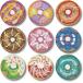  бриллиант искусство Coaster начинающий предназначенный DIY комплект круглый ( пончики (9 листов ))