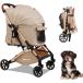  домашнее животное Cart собака Buggy 4 колесо маленький размер собака средний собака много голова домашнее животное передвижная корзинка одним движением складной независимый тип в одном корпусе легкий MDM ( хаки, средний )