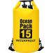  водонепроницаемый сумка сухой мешок большая вместимость плечо с ремешком сумка для персонала уличный морской спорт дайвинг ( желтый, 15L)