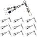  осьминог рыбалка кальмар рыбалка 3 person направление вертлюг зажим комплект 10 штук осьминог искусственная приманка * приспособление оптимальный высокая интенсивность из нержавеющей стали swiveles рыболовные снасти сопутствующие предметы ( черный )