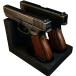  рука gun подставка gun подставка модель оружия дисплей подставка 2 шт место хранения ( черный, 2 шт )