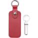 .. inserting брелок для ключа кожаный с футляром . под рукой .. водонепроницаемый memorial нержавеющая сталь домашнее животное собака ( красный кейс комплект, ладонь размер )