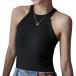ji-tiamo топ на бретелях женский майка безрукавка cut and sewn tops рубашка ( черный, Free Size)