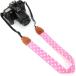 Uccellino точка камера ремешок красочный ремешок на шею ремень ( розовый, ширина :3.8cm, длина : самый длинный 130cm)