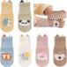  детские носки предотвращение скольжения 6 пар комплект потускнение цвет /.... нет / мягкость хлопок baby носки младенец хлопок ( многоцветный, M)