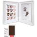  фоторамка отпечаток руки штамп трещина трудно полимерная рама после рождения 12 месяцы рост регистрация ( белый рама / чай штамп, 23cm x 36.5cm)