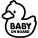 �x�r�[�C���J�[ �X�e�b�J�[ Baby in car �Ԃ�������Ă��܂� On Board (�u���b�N)