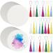  акварель бумага карта 50 листов Special толщина акварель бумага для рисования красочный кисточка 25 шт имеется масло пастель бумага живопись масляными красками бумага коврик ( белый, круг .12cm)