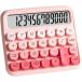 12 колонка калькулятор счет машина модный симпатичный большой круг кнопка retro ( розовый )
