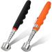  эластичный pick up tool магнит catcher 2 шт. комплект мощный поглощение сила 9KG магнит палка длина регулировка возможность ( orange черный )