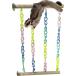  Momo nga для игрушка цепь клетка подвешивание ниже игрушка сова Momo nga коготь .. жердочка мелкие животные мера установка развлечение место ( серый )