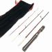  натуральное дерево рукоятка 4.6 футов вращающийся Pack Rod скала рыба ( черный, 4.6ft( стакан волокно ) вращающийся 4 деталь (XUL))