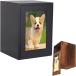  для домашних животных .. inserting memorial box под рукой .. фоторамка домашний алтарь из дерева натуральное дерево минут ... место хранения мелкие животные собака кошка сосна материал ( черный )