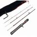  натуральное дерево рукоятка 4.6 футов Bait Pack Rod 4 деталь ( черный, 4.6ft( стакан волокно ) Bait 4 деталь (XUL))