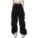  брюки-карго рабочие брюки Dance женский широкий размер обезьяна L Harley m Street уличный длинный ( черный, 2XL)