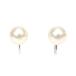  жемчуг серьги 14 золотой жемчуг / белое золото /K14WG [ б/у ](64295)
