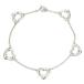  Tiffany TIFFANY&amp;Co. браслет Open Heart 5P / серебряный /SV925[ б/у ](67723)