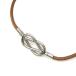  Hermes HERMESatame короткое колье браслет чай [ б/у ](70841)