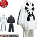  осень предмет новый продукт большой иметь ..../PANDIESTA JAPAN хлеб tie старт становится .. Panda Parker длинный рукав длина брюки верх и низ выставить белый / чёрный M/L/XL(LL)(L~4L соответствует ) 595103