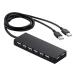 iBUFFALO USB2.0 ступица 8 порт модель Dual автобус энергия модель черный [PlayStation4,PS4 рабочее состояние подтверждено ] BSH8U0