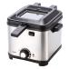 [ гора .] электрическая фритюрница 1.5L для бытового использования настольный compact dial тип регулировка температуры корзина крышка имеется серебряный YAD-F800(S)