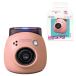  Fuji Film (FUJIFILM) ладонь размер камера Cheki INSTAX Pal пудра розовый широкоугольный линзы мульти- формат INS PAL