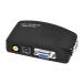 Parishop RCA Composite .S видео -VGA конвертер широкий экран US VERSION DVD,DVR и т.п. соответствует ( черный )
