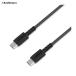 USB�[�d�E�����P�[�u�� 1.2m �u���b�N Type-CtoC PD�Ή� �ő�20V3A �X�}�z�[�d �i�C�������b�V���P�[�u�� Kashimura AJ-663