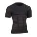  men's . pressure shirt short sleeves inner . sweat speed ..tore support T-shirt diet compression wear .. correction posture correction correction underwear large size 