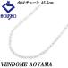  Vendome Aoyama цепь колье K18WG маленький бобы цепь 45.5cm отделка булавка металлы только камень нет бесплатная доставка б/у . правильный 903989