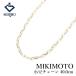  Mikimoto цепь колье K18 желтое золото MIKIMOTO маленький бобы цепь 40.0cm металлы только камень нет бесплатная доставка б/у . правильный 904541