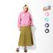HOUSTON woman /hyu- камень u- man 2073W EMB C/N SWEAT SHIRT (CAT) / вышивка вырез лодочкой тренировочный - все 4 цвет -