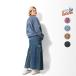 HOUSTON woman /hyu- камень u- man 2088W PIGMENT R/W SWEAT SHIRT (U.S.N.) /pig men to Rebirth we b тренировочный - все 4 цвет -