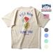 HOUSTON /hyu- камень 22298 PIGMENT FOAM PT SOUVENIR TEE(MAP) /pig men to вспененный принт вышивка короткий рукав футболка - все 4 цвет -