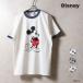 HOUSTON /hyu- камень 22430 [HOUSTON] MICKEY MOUSE PT S/S RINGER TEE / Mickey Mouse принт короткий рукав Lynn ga- футболка - все 3 цвет -