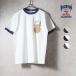 HOUSTON /hyu- камень 22452 PRINT RINGER TEE(FFA) / принт Lynn ga- короткий рукав футболка - все 3 цвет -