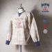 HOUSTON /hyu- камень 22460 TWO-TONE C/N SWEAT SHIRT(VEE) / 2 цветный вырез лодочкой спортивная фуфайка - все 3 цвет -