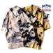 HOUSTON /hyu- камень 41185×. глициния ..ALOHA SHIRT ( белый журавль map ) / гавайская рубашка - все 2 цвет -