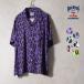HOUSTON /hyu- камень 41195 ALOHA SHIRT (LEOPARD) / гавайская рубашка - все 6 цвет -