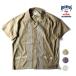 HOUSTON /hyu- камень 41205 CORD EMBROIDERY S/S SHIRT(WAIST POCKET) / код вышивка рубашка с коротким рукавом - все 3 цвет -