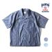 HOUSTON /hyu- камень 41215 CHAMBRAY CUBA SHIRT / автомобиль n тормоз .-ba рубашка - все 2 цвет -