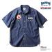 HOUSTON /hyu- камень 41250 PEANUTS PATCH CHAMBRAY SHIRT (FLYING ACE) / patch автомобиль n пятно - рубашка ( flying Ace ) - все 1 цвет -