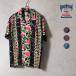 HOUSTON /hyu- камень 41270 ALOHA SHIRT (PINK BOMBAX) / гавайская рубашка - все 3 цвет -