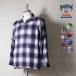 HOUSTON /hyu- камень 41284 OMBRE CHECK L/S SHIRT / on пятно - проверка рубашка с длинным рукавом - все 7 цвет -