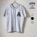 HOUSTON /hyu- камень 41324 PILE BASEBALL SHIRT / пирог ru Baseball рубашка - все 3 цвет -