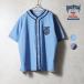 HOUSTON /hyu- камень 41326 CHAMBRAY BASEBALL SHIRT(FFA) / автомобиль n пятно - Baseball рубашка - все 2 цвет -