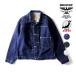 HOUSTON /hyu- камень 51501 WW2 SELVEDGE DENIM TRUCKER JACKET / cell biji Denim Tracker жакет большой битва модель - все 3 цвет -