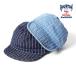 HOUSTON /hyu- камень 6897 WABASH DENIM ARMY CAP /wobashu Denim Army колпак - все 2 цвет -